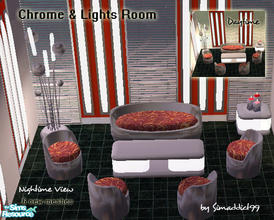 Sims 2 — Chrome & Lights Set by Simaddict99 — Bring your sims into the future with this reflective chrome and lights
