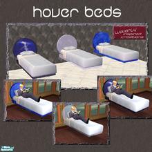 Sims 2 — Future World Hover Beds by Waverly — Let the future come today! Future World's hover bed features a simple