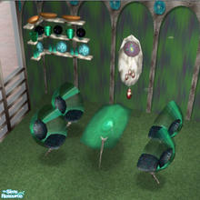 Sims 2 — The Pod People-Dining by arenaria — Space travelers have been perplexed for centuries how the Pod People defy