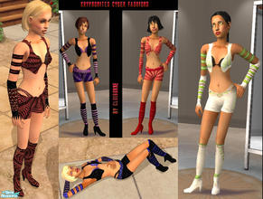 Sims 2 — Krypnonites Cyber fashion by Cloisonne — Thankyou Chriko for allowing me to use your mesh to make these