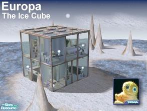 Sims 2 — Europa (The Ice Cube) by Cyclonesue — Spotted on Jupiter's moon Europa, a tiny glass cube designed for a couple