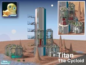 Sims 2 — Titan (The Cycloid) by Cyclonesue — Astronomers realised that Saturn's moon Titan had an atmosphere a bit like