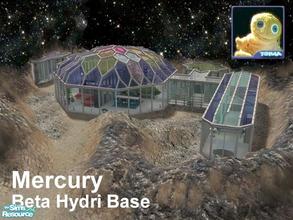 Sims 2 — Mercury (Beta Hydri Base) by Cyclonesue — A temperature-controlled outpost on the hostile planet Mercury. Sleeps