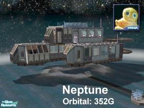 Sims 2 — Neptune (Spaceship 352G orbital) by Cyclonesue — An ancient starship from bygone Earth days, now lost over the
