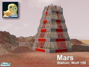 Sims 2 — Mars (Station 'Wolf 159') by Cyclonesue — An outpost station on Mars. Sleeps 5. My terrain paints and MissyZ's