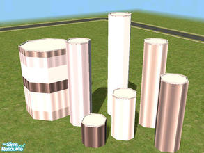 Sims 2 — Stainless & Metal Walls by chrissy6930 — A set of 6 shiny walls: stainless walls in 5 different shades and a