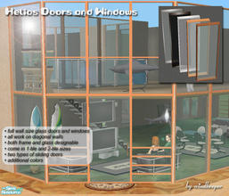 Sims 2 — Helios Doors and Windows by Windkeeper — *Updated June 29/06* Helios doors and windows will support balanced