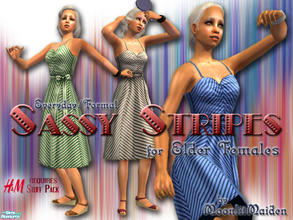 Sims 2 — H&M Sassy Stripes for Elder Females by moonlitmaiden — Tired of few decent clothes for elders? Expand your