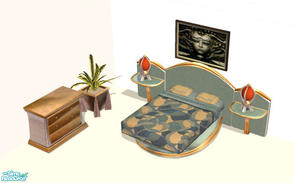 Sims 2 — dh-millenium-bedroom by Dincer — This is the sims2 versions of my previous Millenium set with some additions...