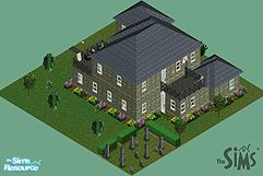 Sims 1 — Big & Cozy by Nate Leib — This Great Home comes with its own personal grave yard. The ghosts come out every