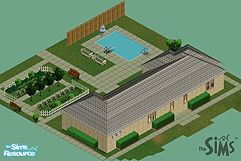 Sims 1 — The Sims Town - Home Ten by patchover — This is Riverfront property. A three bedroom furnished home. Study area,