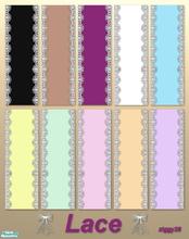 Sims 2 — Lace Wallpapers Set by ziggy28 — A set of wallpapers in 10 colours with a lace panel to match my Lace Bedding