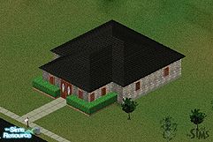 Sims 1 — Small House by buubaby25 — Small Single Family House Includes Bed Room, Bathroom, Dining Room, Living Room,