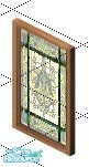 Sims 1 — Eqyptian Window by hootyholler — Window perfectly done in egyptian style stained glass