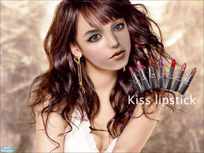 Sims 2 — Kiss Lipstick by monkey6758 — Comes in 6 colors