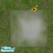 Sims 2 — Sparse and Spotty Square with Flowers by DOT — Sparse and Spotty Square with Flowers Floor Tile