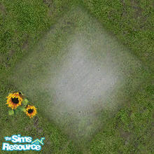 Sims 2 — Sparse and Spotty Path with Flowers by DOT — Sparse and Spotty Path with Flowers Floor Tile