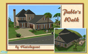 Sims 2 — Pablo\'s Walk by hatshepsut — An attractive home with a slightly Mediterranean feel.
