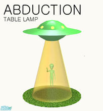 Sims 2 — Abduction - Table Lamp - Alien by linegud — An abducting table lamp. Fit for any room of the house or a future
