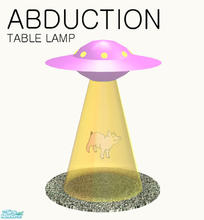 Sims 2 — Abduction - Table Lamps - Pig by linegud — An abducting table lamp. Fit for any room of the house or a future
