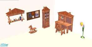 Sims 2 — dh-kids-roomset02 by Dincer — This is the sims2 version of my previous kids set... your child simmies always