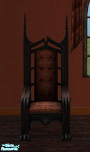 Sims 2 — Claws of Darkness Dining Chair by Simaddict99 — Uses Maxis \"claws of Darkness Throne\" textures