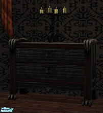 Sims 2 — Claws of Darkness Dresser by Simaddict99 — Uses Maxis \"claws of Darkness Throne\" textures