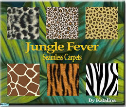 Sims 2 — Jungle Fever Animal Carpets by katalina — Go wild over these seamless animal printed carpets. Enjoy!
