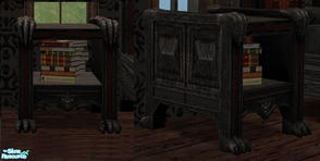 Sims 2 — Claws of Darkness Side Table by Simaddict99 — Uses Maxis \"claws of Darkness Throne\" textures