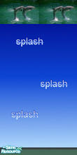Sims 2 — Splash by iron mum — Bathrooms need'nt be boring, put this on your walls to add some fun at bath time.