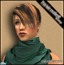Sims 2 — Hair set 1 - Pixie recolored by katelys — Maxis\' classic Pixie hairstyle recolored, alpha-edited and binned.