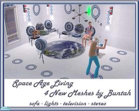 Sims 2 — Space Age Living by buntah — Futuristic furnishings and electronics for those star-gazing or alien Sims. Set