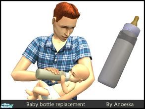 Sims 2 — Baby Bottle Replacement by AnoeskaB — Stop feeding your baby\'s and toddlers green stuff! From now on you can