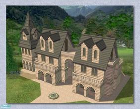 Sims 2 — The Cloisters by Cyclonesue — A totally unfurnished 2/3 bedroom lot for Sims who think arches are the very thing