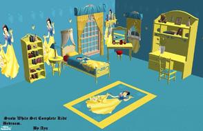 Sims 2 — Disney Princess Set 2 Snow White Set Complete Kids Bedrooms by aaaaaaac — Disney Princess Set 2 Snow White Set