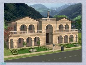 Sims 2 — The Valetta by Cyclonesue — Not exactly a palace, but the pretentious arches might fool the neighbours! A