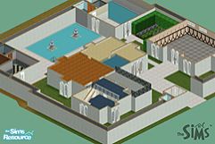 Sims 1 — The Reis Estate by Marcelo Reis — One of my best creations, the Reis Estate got a garage, a little depot at the