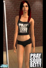 Sims 2 — Pray for the Soul of Betty Set by SIMplyCurvy — Pray for the Soul of Betty set - can be used as sleepwear or