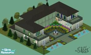 Sims 1 — Eem-eem\'s Manor by eemmau614 — A fine house with an indoor pool, the house has living, a large kitchen/dining