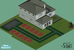 Sims 1 — Lonely Garden by Nichole — This beautiful house is perfect for the loner sim who loves to garden. House is