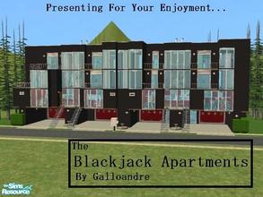 Sims 2 — The Blackjack Apartments by Galloandre — Your Sim can really get into these modern and hip-looking apartments!