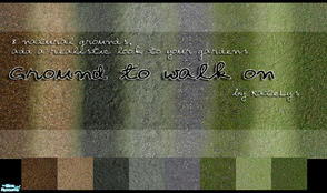 Sims 2 — Ground to walk on by katelys — Set of 8 natural grounds. Add a realistic look into your gardens!