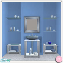 Sims 2 — Table Basin Blue - #280993 by DOT — Table Basin Blue Sims 2 by DOT of The Sims Resource.