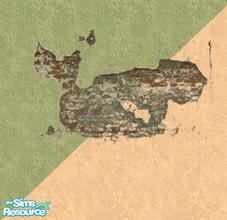 Sims 2 — Well-Beaten Walls - Large Exposed Brick by deagh — Have you ever noticed that Sims never have things like holes