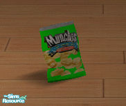 Sims 2 — Munchos Green Recolour by jamezo24680 — This is a recolour of a munchos packet and i have edited a few things
