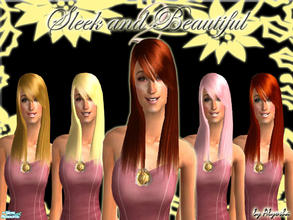 Sims 2 — Sleek and Beautiful 2 by Alyosha — Part 2 of my Sleek and Beautiful Hair Set! 5 new colors to choose from!