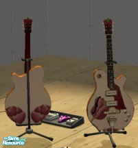 Sims 2 — Tulipguitar by stestany — DragnDesign Original one of a kind guitar. Check out my other downloads...