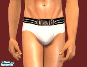 Sims 2 — Dolce and Gabbana - Underwear for Men - Hip brief by Oceanviews — Dolce and Gabbana underwear for men now for