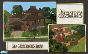 Sims 2 — Jasmine by hatshepsut — A modern take on a traditional oriental home. This house combines the flavour of the