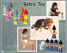 Sims 2 — Retro Toy by solfal — A little mecanichal toy usable by all ages. Moves its arms while it moves forward and then